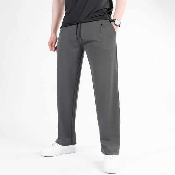 Dark grey loose fit front stitch trouser