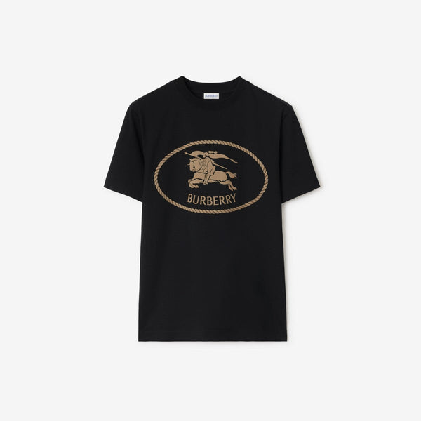 Knight circle  stamp cotton T-Shirt