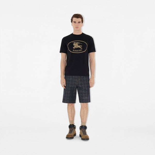 Knight circle  stamp cotton T-Shirt