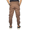 Men's Brown Cargo Jogger Pants