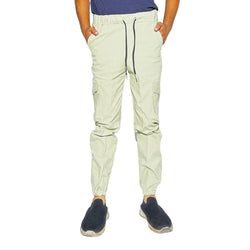 Men's Light Beige Cargo Jogger Pants