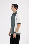 BAGGY FIT COLORBLOCK POLO GREEN