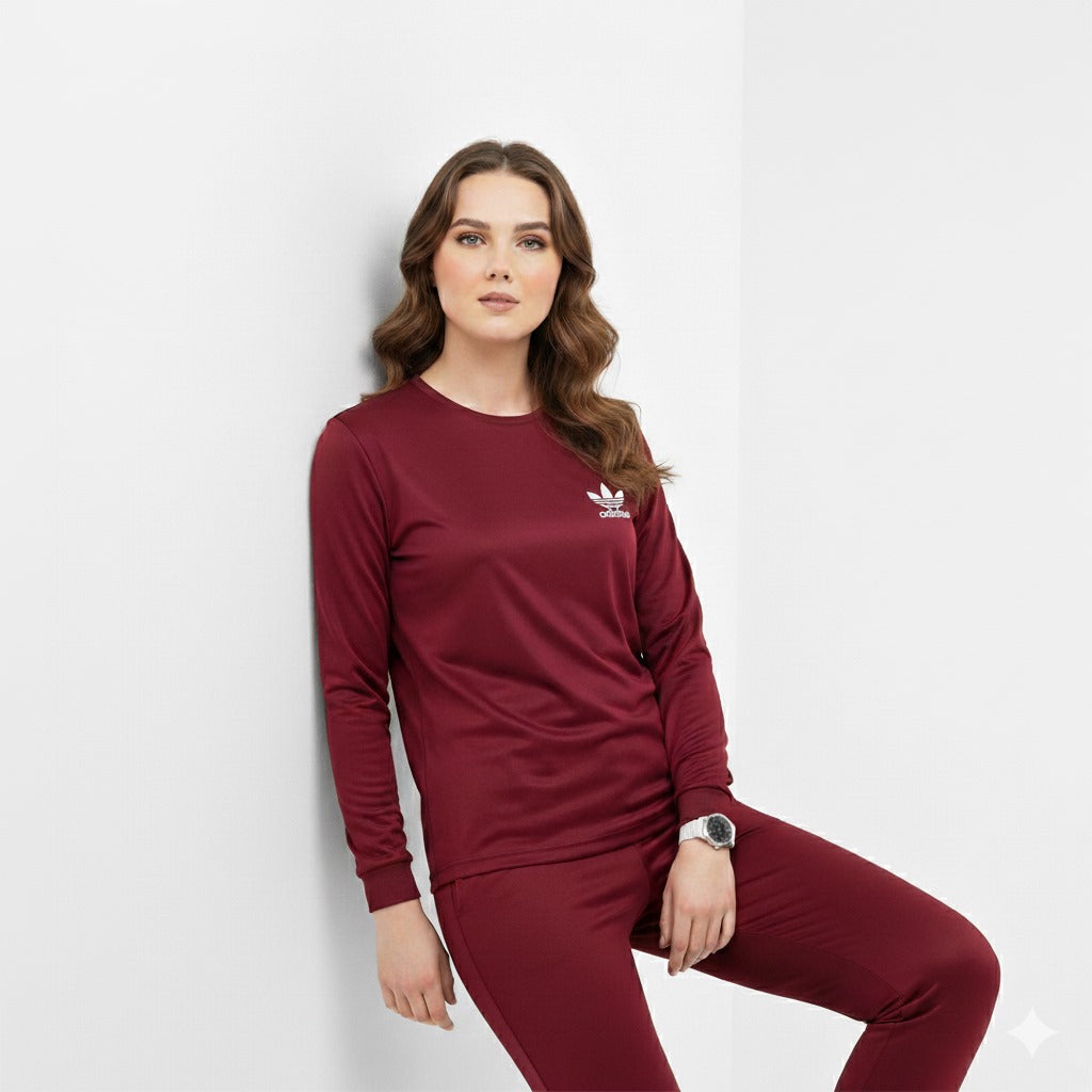 Essential Mehroon Tracksuits for Women's
